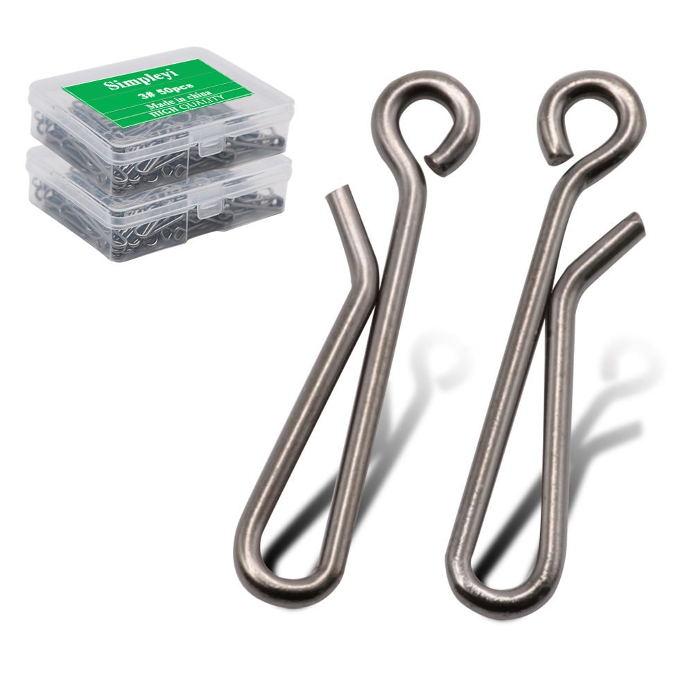 Fishing Line Box - 50 adet/kutu rulman kilit fırdöndü Pin